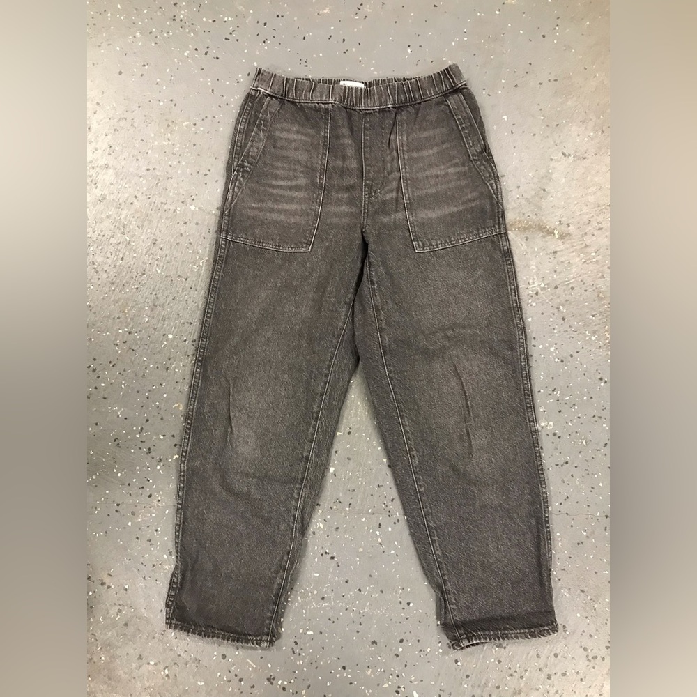 Madewell elastic waist baggy jeans